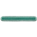 Mop Heads | Rubbermaid Commercial HYGEN FGQ46000GR00 Microfiber Cut-End 60 in. HYGEN Dust Mop Heads With Fringe - Green image number 0
