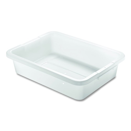Perforated Roll & Hand Towels | Rubbermaid Commercial FG334992WHT 15 in. x 20 in. x 5 in. Bus/Utility Box - White image number 0