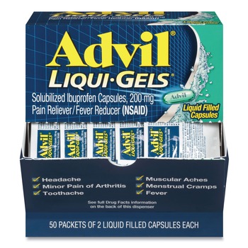 Advil 016902 Liqui-Gels (50/Box)