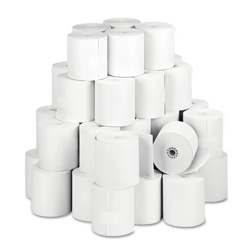 Perforated Roll & Hand Towels | PM Company ICX90781277 3.13 in. x 273 ft. Direct Thermal Printing Thermal Paper Rolls - White (50/Carton) image number 0