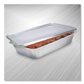 Steam Table Parts | Handi-Foil 2050-45-50FC 12.88 in. x 20.81 in. x 0.62 in. Steam Table Pan Lids with Full Curl Edge (50/Carton) image number 1