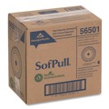 Toilet Tissue Dispensers | Georgia Pacific Professional 56501 SofPull 10.5 in. x 6.75 in. x 10.5 in. High-Capacity Center-Pull Tissue Dispenser - Smoke image number 1