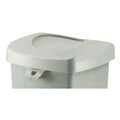 Waste Receptacle Lids | Rubbermaid Commercial FG268988GRAY Untouchable 16 in. Square Swing Top Lid - Gray image number 2