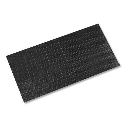 Floor Mats | Crown FL 2436KD 24 in. x 36 in. Tuff-Spun Foot-Lover Rectangular Diamond Surface Mat - Black image number 0