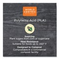 Food Containers & Lids | World Centric RDCS12 4.8 in. x 5.9 in. x 2.1 in. 12 oz. PLA Rectangular Plastic Deli Containers - Clear (900/Carton) image number 2