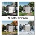  | Rubbermaid 2145548 337 cu-ft. 7 ft. x 7 ft. x 8 ft. Storage Shed - Brown image number 8