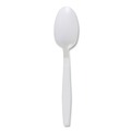 Disposable Spoons | Boardwalk BWKTEAHWPPWH Heavyweight Polypropylene Teapoons - White (1000/Carton) image number 3