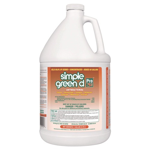 Disinfecting & Cleaning Solutions | Simple Green 3310200601001 1 gal. Bottle d Pro 3 Plus Antibacterial Concentrate - Herbal (6/Carton) image number 0