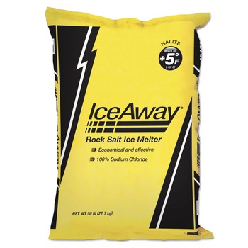 ICE MELTS | Ice-A-Way 769292 50 lb Rock Salt Bag (1-Pallet)
