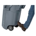 Indoor Waste Receptacles | Rubbermaid Commercial 2179403 BRUTE 32 gal Plastic Vented Wheeled Container - Gray image number 4
