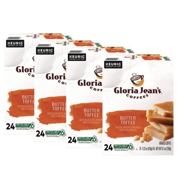  | Gloria Jean's 5000330066 Coffee K-Cups - Butter Toffee (96/Carton)