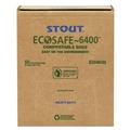 Repro Trash Bags | Stout by Envision E3348E85 32 Gallon 0.85 mil 33 in. x 48 in. EcoSafe-6400 Bags - Green (50/Box) image number 0