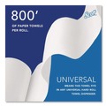 Perforated Roll & Hand Towels | Scott 56158 8 in. x 800 ft. 1-Ply Universal 100 Percent Recycled Fiber Hard Roll Paper Towels - White (6/Carton) image number 6
