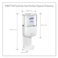 Hand Sanitizer Dispensers | PURELL 7720-01 1200 ml 5.25 in. x 8.56 in. x 12.13 in. ES8 Touch Free Hand Sanitizer Dispenser - White image number 4