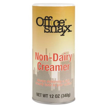 Office Snax 00020 12 oz. Reclosable Canister of Powder Non-Dairy Creamer