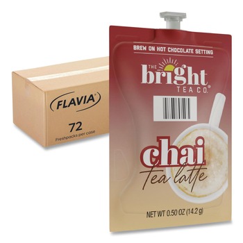 PRODUCTS | FLAVIA 48055 The Bright Tea Co. Tea Freshpack - Chai Latte (72/Carton)