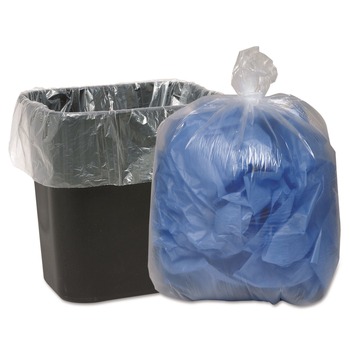 Classic Clear 1506872 16 Gallon 0.6 mil 24 in. x 33 in. Linear Low-Density Can Liners - Clear (25 Bags/Roll, 20 Rolls/Carton)