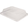 Steam Table Parts | Handi-Foil HFA 321HDL 10.75 in. x 13.12 in. High Dome Lids for Half-Size Pan (100/Carton) image number 0