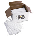 Straws/Stems/Sticks | Office Snax STR5 5 in. Plastic Stir Sticks - White (1000/Box) image number 1