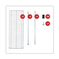 Racks & Shelving | Alera ALESW664818SR NSF Certified 6-Shelf 48 in. x 18 in. x 72 in. Wire Shelving Kit - Silver image number 6