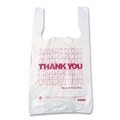 T-Sacks & Thank You Bags | Barnes Paper Company BPC 10519THYOU 10 in. x 19 in. Thank You High-Density Shopping Bags - White (2000/Carton) image number 1