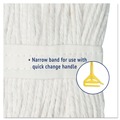 Mop Heads | Boardwalk BWK2020REA #20 Cut-End Rayon Wet Mop Head - White image number 7