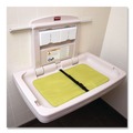 Baby Changing Stations | Rubbermaid Commercial FG781888LPLAT 33.5 in. x 21.5 in. Sturdy Station 2 Baby Changing Table - Platinum image number 7