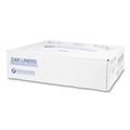 High-Density Trash Bags | Inteplast Group S404814N 45 gal. 14 microns 40 in. x 48 in. High-Density Interleaved Commercial Can Liners - Clear (25 Bags/Roll, 10 Rolls/Carton) image number 4