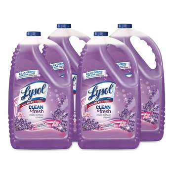 LYSOL Brand 36241-88786 144 oz. Bottle Clean and Fresh Multi-Surface Disinfectant Cleaner - Lavender and Orchid Essence (4/Carton)