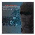 Head & Face Protection | Ergodyne 16823 N-Ferno 6823 One Size Fits Most Fleece Hinged Balaclava Face Mask - Black image number 3