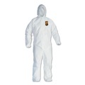 Cleaning Cloths & Wipes | Ansell KCC 44327 A40 Elastic-Cuff and Ankle Hooded Coveralls - 4X-Large White (25/Carton) image number 0