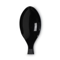 Disposable Spoons | Dixie TM517 Heavy Mediumweight Plastic Cutlery Teaspoons - Black (1000/Carton) image number 2