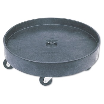 DOLLIES | Rubbermaid Commercial FG265000BLA BRUTE 500-lb. Capacity Universal Drum Dolly - Black