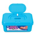 Hand Sanitizing Wipes | AmerCareRoyal RPBWU-80 Baby Wipes Tub - Unscented/White (960/Carton) image number 3