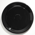 Aluminum Pans & Lids | WNA WNA A518PBL 18 in. Diameter Caterline Casuals Thermoformed Plastic Platters - Black (25/Carton) image number 0