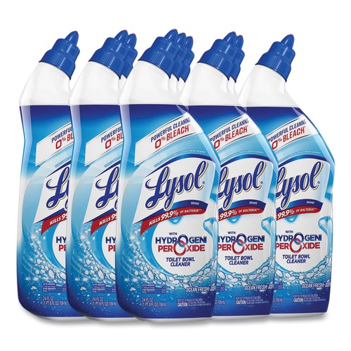 Toilet Bowl Cleaners | LYSOL Brand 19200-98011 24 oz Toilet Bowl Cleaner with Hydrogen Peroxide - Ocean Fresh Scent (9/Carton) image number 0
