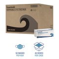 Face Masks | Boardwalk MS2000 3-Ply General Use Face Mask - Blue (2000/Carton) image number 8