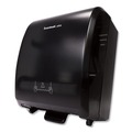 Towel Dispensers | Boardwalk BWK29GREEN 12.31 in. x 9.31 in. x 15.94 in. Xtra Mechanical Hands-Free Towel Dispenser - Black (1-Carton) image number 1