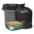 Low-Density Trash Bags | Earthsense Commercial 1507101 43 in. x 47 in. 56-Gallon 2 mil. Linear Low Density Recycled Can Liners - Black (100/Carton) image number 4