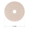 Floor Pads-Cleaning, Buffing & Polishing | Boardwalk BWK4017NHE 17 in. Diameter Natural Hog Hair Burnishing Floor Pads - Tan (5/Carton) image number 5