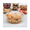 Food Storage Containers & Lids | Dart CTR64BD 64 oz. 8.9 in. Diameter x 4 in. Plastic Tamper-Resistant Tamper-Evident Bowls with Dome Lid - Clear (100/Carton) image number 4