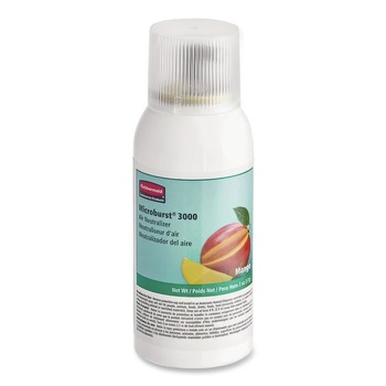 METERED DISPENSER REFILLS | Rubbermaid Commercial FG401690 Microburst 3000 2 oz. Aerosol Spray Refill - Mango (12/Carton)