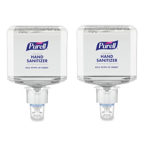 Hand Sanitizers | PURELL 6453-02 1200 ml Refill Advanced Hand Sanitizer Foam for ES6 Dispensers - Clean Scent (2/Carton) image number 0