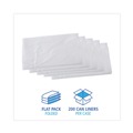 High-Density Trash Bags | Boardwalk Z8648VNK 43 in. x 48 in. 56 gal. 16 mic High Density Industrial Can Liners - Natural (200/Carton) image number 4