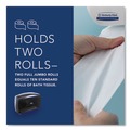 Toilet Tissue Dispensers | Kimberly-Clark Professional 09551 20.4 in. x 5.8 in. x 13.1 in. Cored JRT Jumbo Combo Tissue Dispenser - Smoke/Gray image number 5