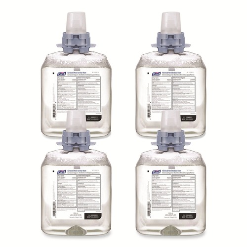 Hand Sanitizers | PURELL 5192-04 1200 ml Unscented Advanced Hand Sanitizer Foam For CS4 and FMX-12 Dispensers (4/Carton) image number 0