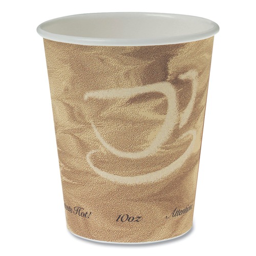 Cups | SOLO 370MS-0029 Mistique Design 10 oz Single Sided Poly Paper Hot Cups (50/Bag, 20 Bags/Carton) image number 0