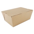 Food Containers & Lids | SCT SCH 0734 ChampPak 7.75 in. x 5.5 in. x 3.5 in. #4 Carryout Boxes - Kraft (160/Carton) image number 0