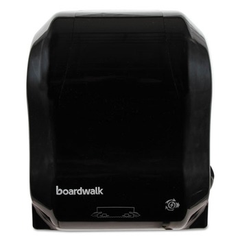 TOWEL DISPENSERS | Boardwalk T7470BKBW 13.25 in. x 10.25 in. x 16.25 in. Hands Free Mechanical Towel Dispenser - Black