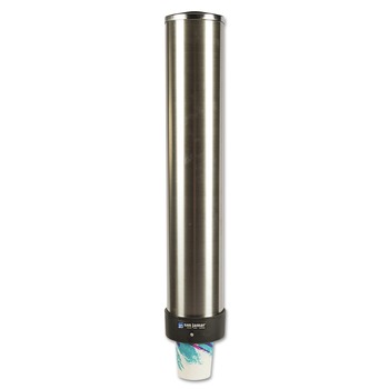 CUP DISPENSERS | San Jamar C3400P 12 oz. to 24 oz. Water Cup Dispenser with Removable Cap - Large